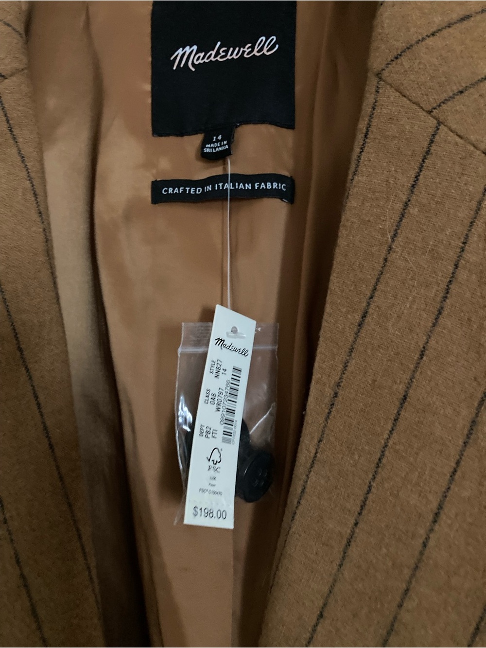 Madewell striped oversized blazer - Picture 4 of 10